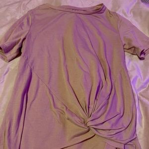 hippie laundry tie short sleeve pink tee